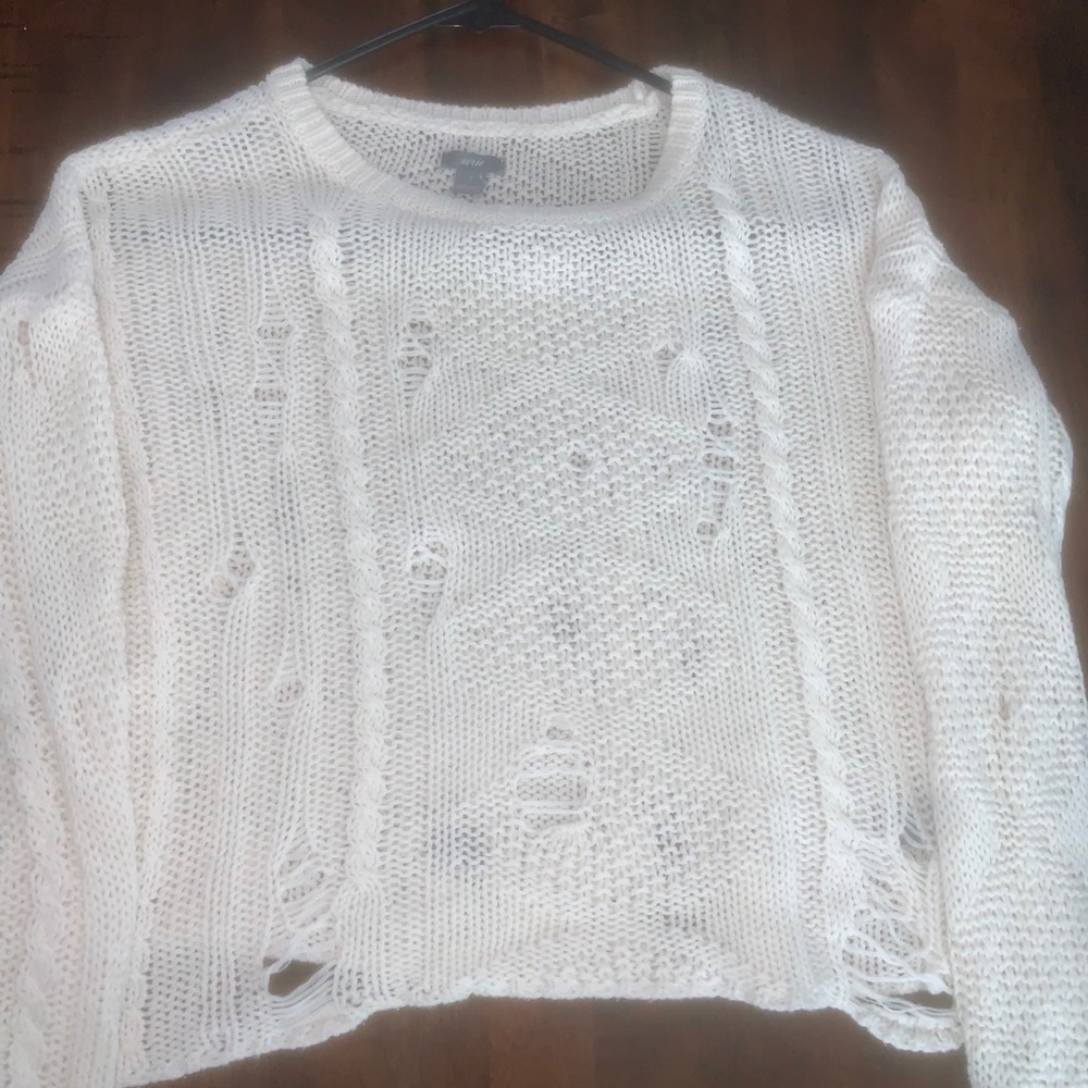 Distressed arie sweater